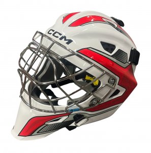 Brankářská maska CCM Axis F5 SR bílá/červená