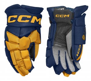 Rukavice CCM JetSpeed FT8 JR modro-žluté