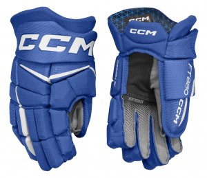 Rukavice CCM JetSpeed FT880 SR světlé modré