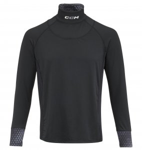 Tričko s nákrčníkem CCM Pro Neck Guard LS SR