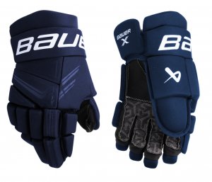 Hokejové rukavice BAUER S24 X SR tmavě modré