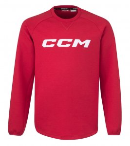 Mikina CCM Locker Room Sweater SR červená