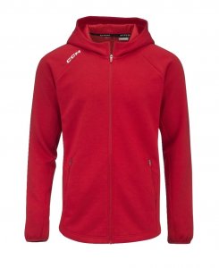 Mikina CCM Locker Full Zip JR červené