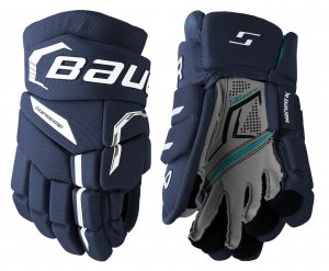Rukavice BAUER S26 Supreme Fuse YTH tmavě modré