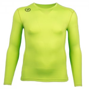 Ribano - triko s dlouhým rukávem Warrior Compression JR neonové