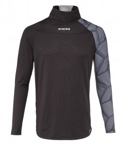 Tričko s nákrčníkem CCM Base Layer Neck Guard Shirt SR