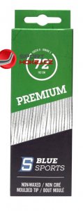 Hokejové tkaničky do bruslí BLUE SPORTS Premium bílé ovalné