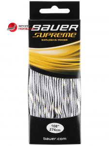 Hokejové tkaničky BAUER Supreme bavlněné