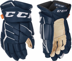 Hokejové rukavice CCM JetSpeed FT1 SR tmavě modré - vel. 14"
