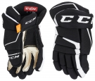 Hokejové rukavice CCM Super Tacks AS1 YTH černé - vel. 8"