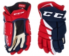 Hokejové rukavice CCM JetSpeed 485 JR modro-červené